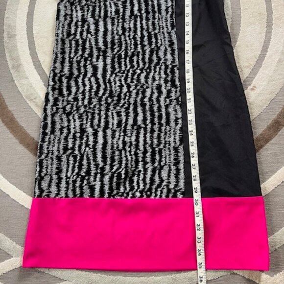 Miss Sixty M60 Black Grey Pink Color Block Y2K Dress Size 8 - Picture 6 of 6